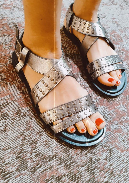 SANDALIAS PLATEADAS