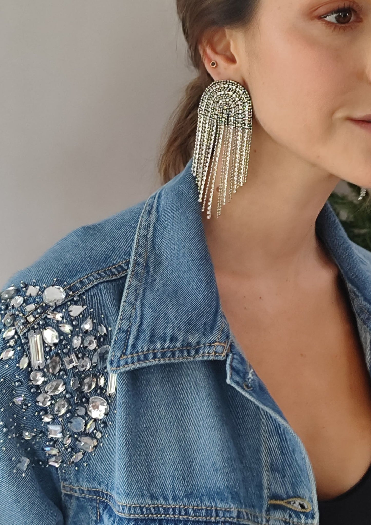 CHAQUETA DENIM BORDADA